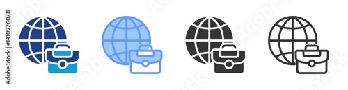 Career Exploration icon set multiple style collection