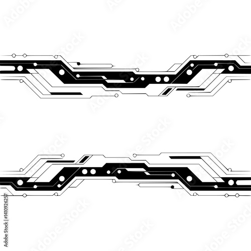 Tech Circuitry Background: Minimalist Abstract Electronic Design