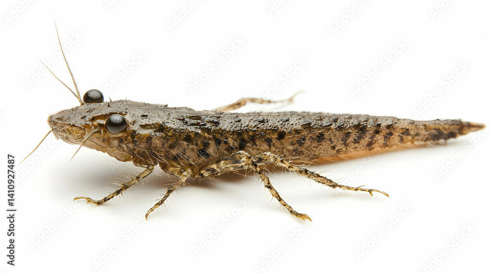 Small Brown Tadpole Profile View Small Brown Tadpole Profile View
