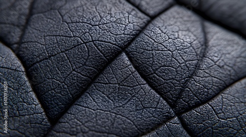 Dark Cracked Leather Texture Macro Photography
