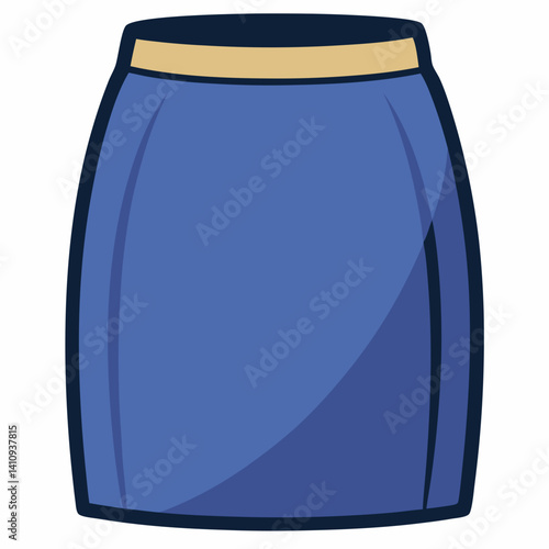 colorful illustration of a pencil skirt