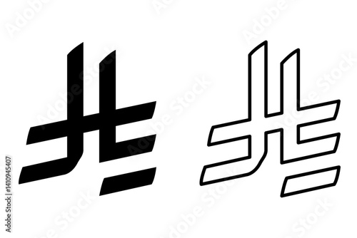 Saudi Riyal currency logo symbol, modern SAR icon vector, Middle Eastern financial sign, Arabic money emblem, Islamic finance logo design, Saudi Arabian economy, currency exchange vector illustration