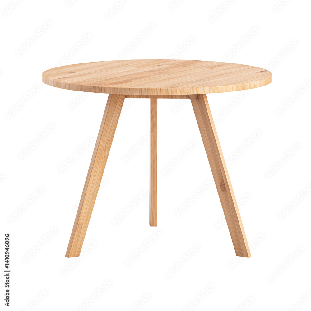 Modern Round Wooden Table Isolated on Transparent Background, Cut Out. PNG for Interior Design and Furniture Projects Modern Round Wooden Table Isolated on Transparent Background, Cut Out. PNG for Interior Design and Furniture Projects
