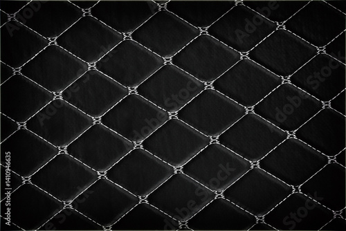 Obraz na płótnie Textured carpet Pattern with white Stitching Detail. w salonie