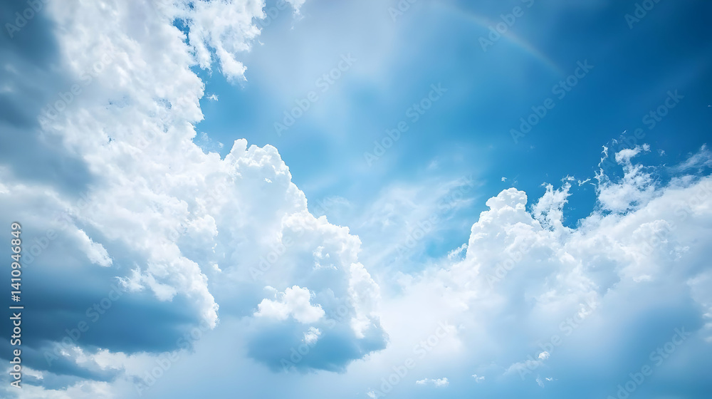 Vast Sky With Fluffy Clouds Vast Sky With Fluffy Clouds