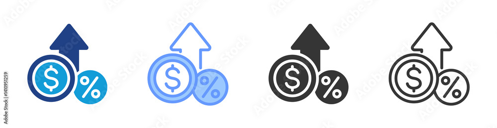 Margin icon set multiple style collection Margin icon set multiple style collection