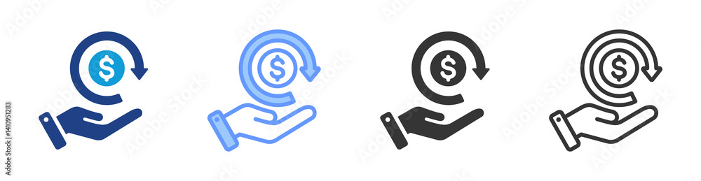 Rol icon set multiple style collection