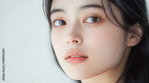 Young woman's close-up portrait