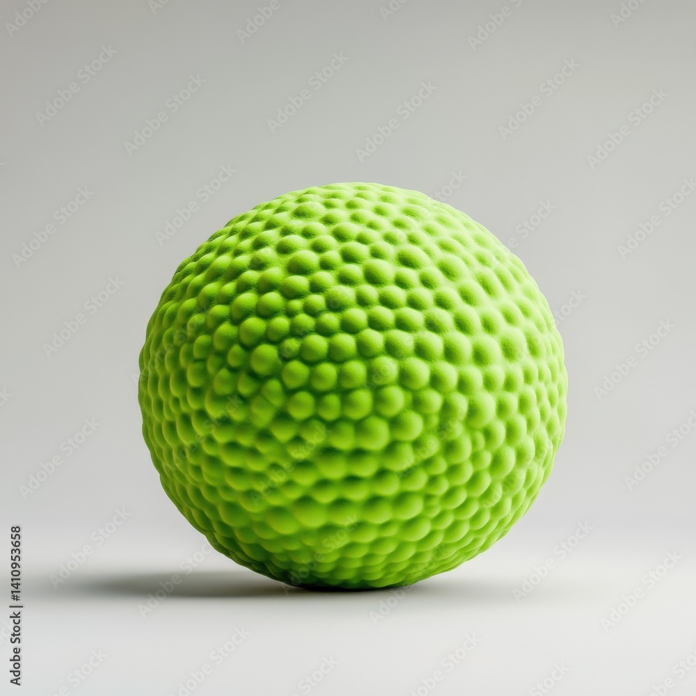 Green textured sphere shape object Green textured sphere shape object