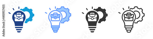 Practical Experience icon set multiple style collection