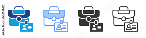 Intership Period icon set multiple style collection