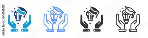 Capstone Project icon set multiple style collection