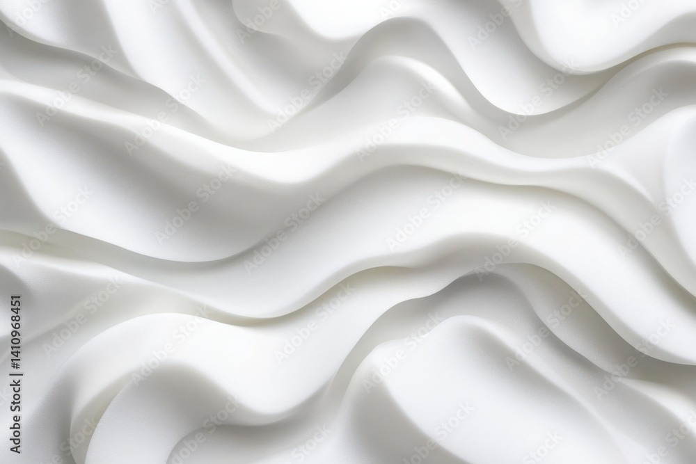 Obraz premium Abstract wavy white fabric texture