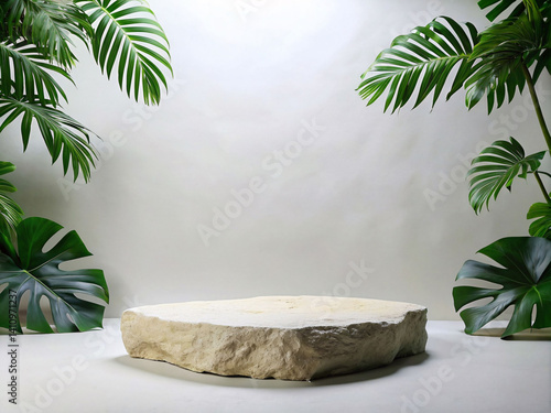 Minimal Rock and Plant Decor