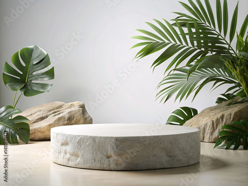 Rock Podium Background