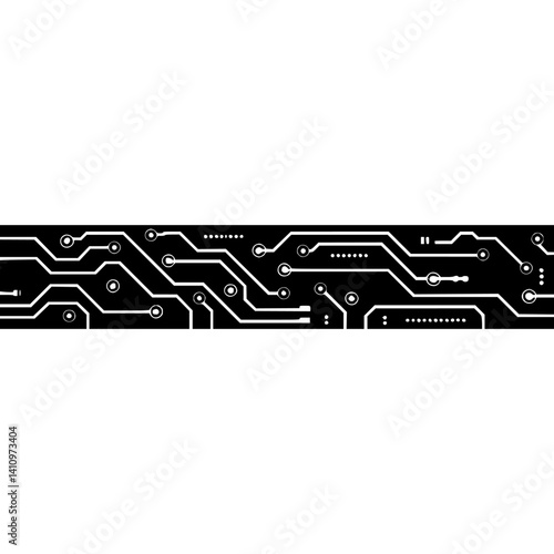 Abstract Circuit Board Design on Gradient Background