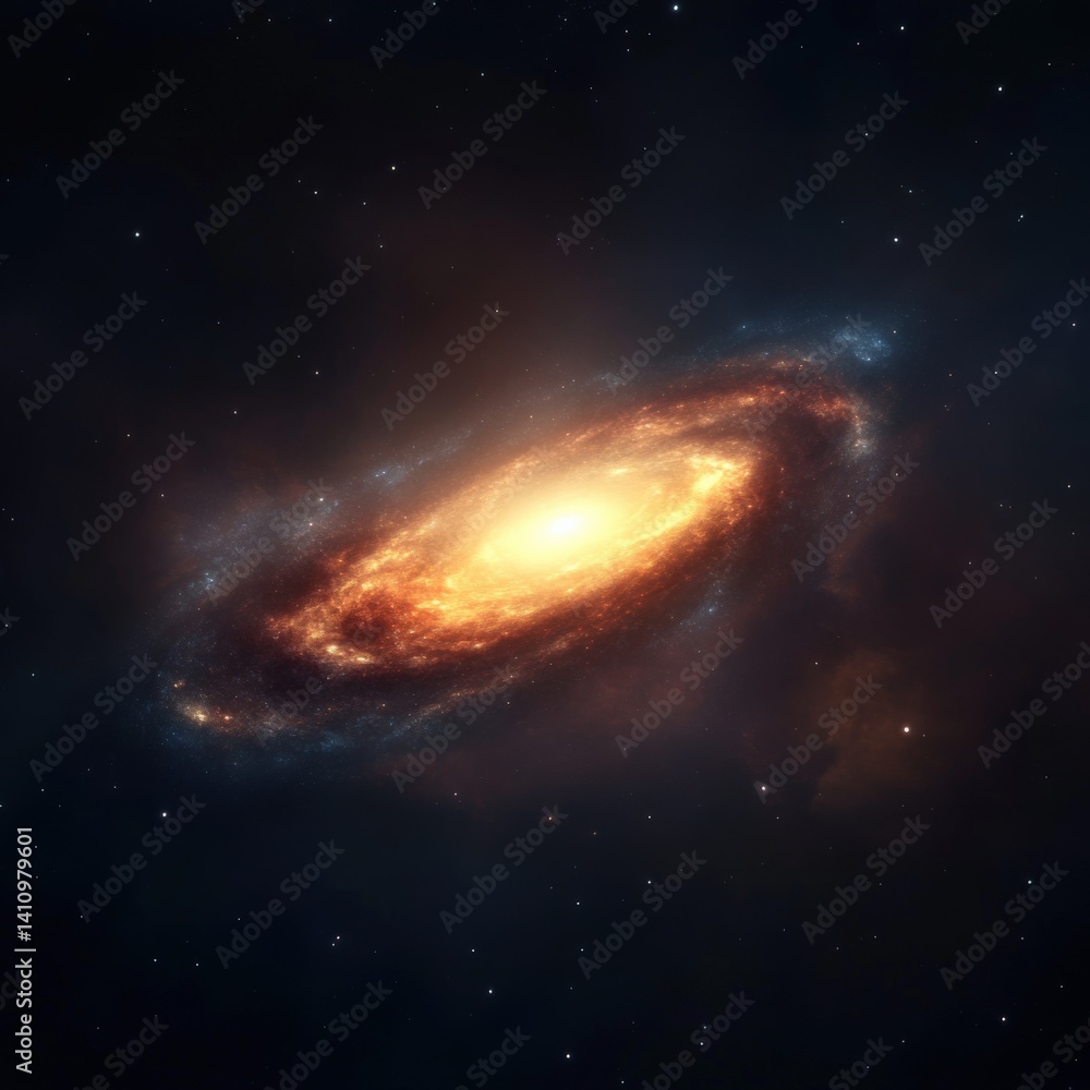 Obraz premium Galaxy view in deep space