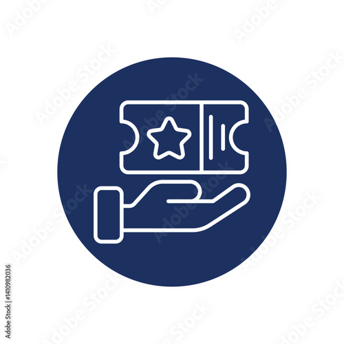 Cinema Box Office icon vector stock illustration