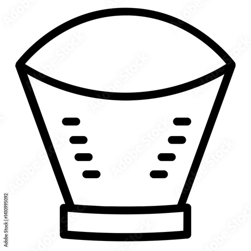 Slotted Container Straine Line Icon