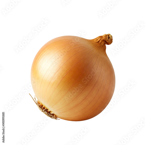 Wallpaper Mural A perfect golden onion, a symbol of culinary versatility and home cooking, captured against a pure white background with soft, even lighting. Torontodigital.ca