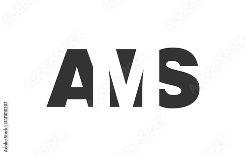 Free Download AMS logo design. Initial letter A M S bold font style for tech startups, consulting, corporate branding. Creative company name, headlines typography identity, trendy logotype. - GFXLoad