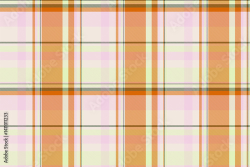 1950s fabric vector plaid, multicolored pattern textile check. Podium seamless texture background tartan in light and white colors.