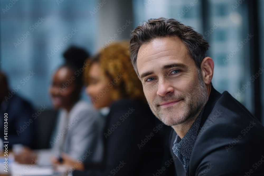 Portrait of a smiling businessman in a modern office setting, exuding confidence and success. Portrait of a smiling businessman in a modern office setting, exuding confidence and success.