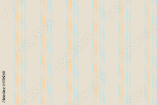 Ferene lines texture seamless, overlay fabric stripe textile. Iecorate background pattern vector vertical in light and orange colors.