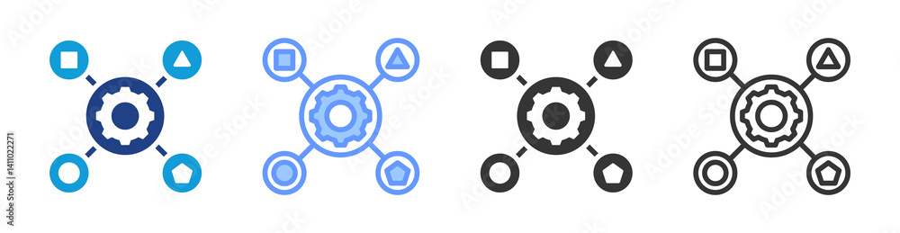 Capability icon set multiple style collection Capability icon set multiple style collection