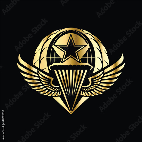 Army Logo Design Set – Combat Emblems of Military Specialists, Artillery Units, Snipers & Infantry Patrols with Weapons Like Rocket Launchers, Rifles & Machine Guns for Badges.
