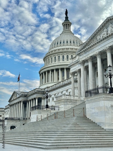 Wallpaper Mural U.S. Capitol in Washington D.C. on Capitol Hill, overlooking the National Mall, home to the House of Representatives, Senate, Capitol Rotunda, and the heart of American democracy Torontodigital.ca