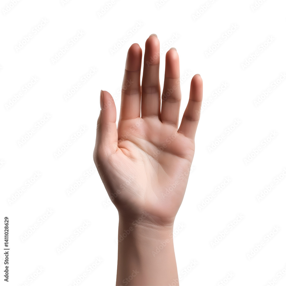 Open Hand Gesture Symbolizing Welcome and Communication on transparent background Open Hand Gesture Symbolizing Welcome and Communication on transparent background