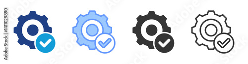 Skill Validation icon set multiple style collection