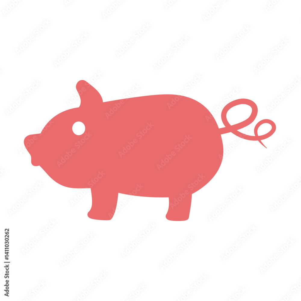 pig icon, simple flat style, illustration, logo sign symbol pictogram template, for ui or ux isolated on white for mobile app, editable pig icon, simple flat style, illustration, logo sign symbol pictogram template, for ui or ux isolated on white for mobile app, editable
