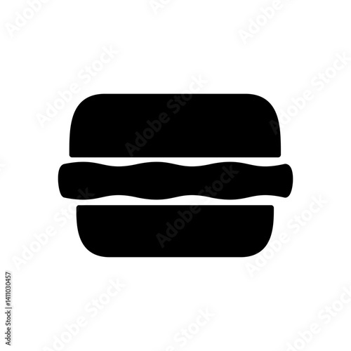 burger icon, simple flat style, illustration, logo sign symbol pictogram template, for ui or ux isolated on white for mobile app, editable