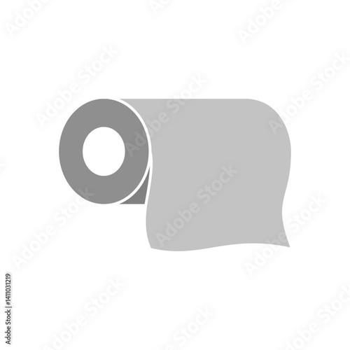 tissue roll icon, tissue paper, simple flat style, illustration, logo sign symbol pictogram template, for ui or ux isolated on white for mobile app, editable