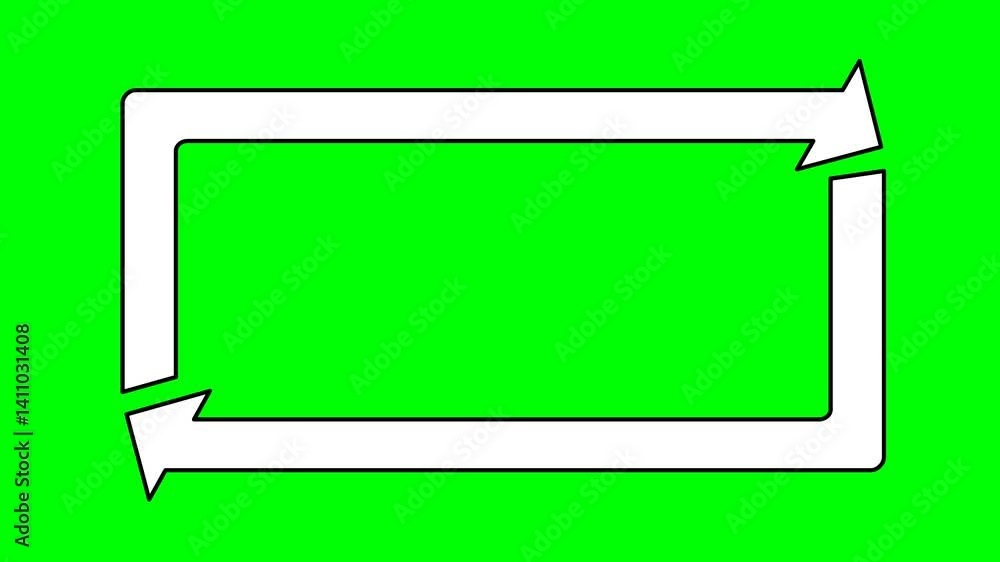 video animation drawing black and white symbol loop concept, on a green chroma key background video animation drawing black and white symbol loop concept, on a green chroma key background