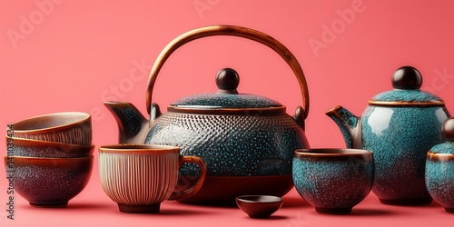 伝統的な日本茶セット