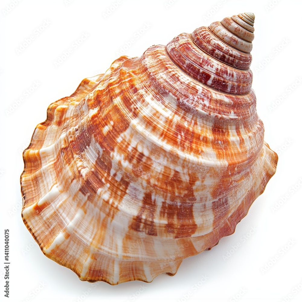 Obraz premium Spiral seashell, intricate design