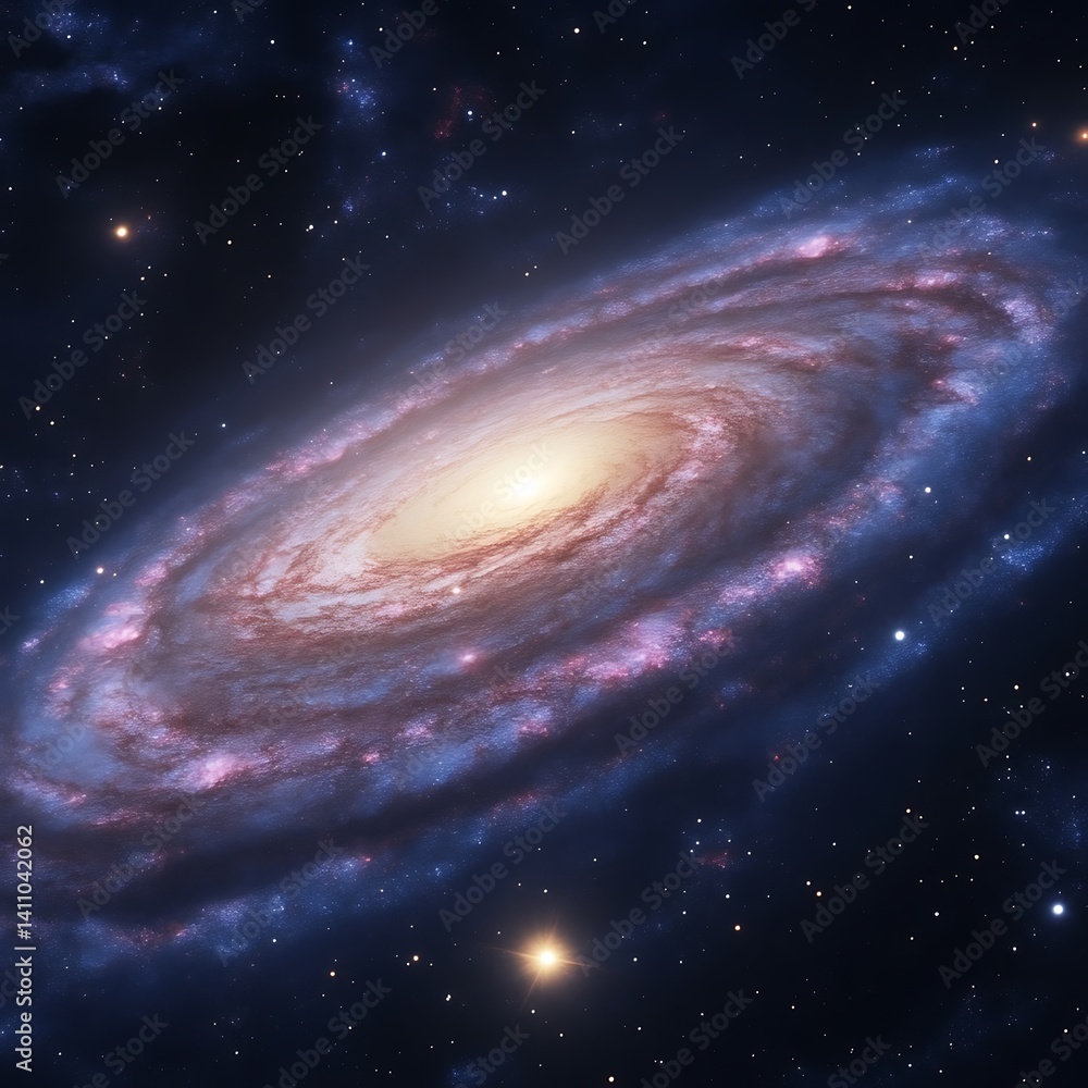Fototapeta premium Spiral Galaxy in Deep Space