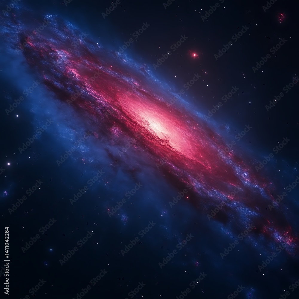 Obraz premium Spiral Galaxy in Deep Space (4)