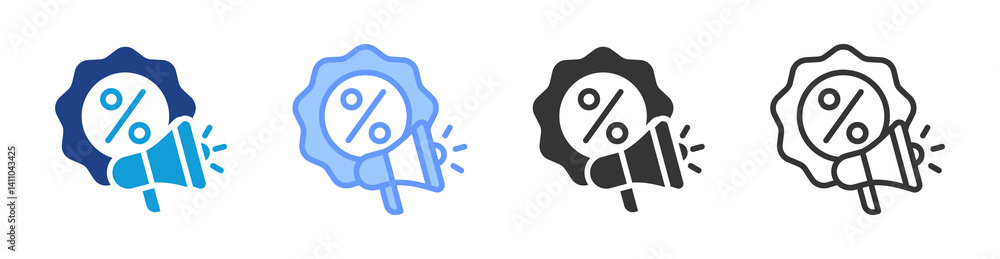Promotion icon set multiple style collection Promotion icon set multiple style collection