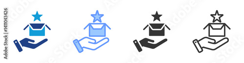 Product icon set multiple style collection