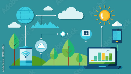 Energy management Smart weather monitoring can help farmers optimize energy usage by predicting upcoming weather conditions and adjusting energyconsuming processes such as. Vector illustration