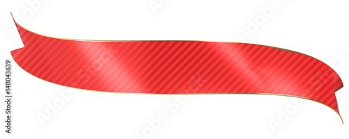 Free Download Red and Gold Diagonal Striped Curved Banner - GFXLoad