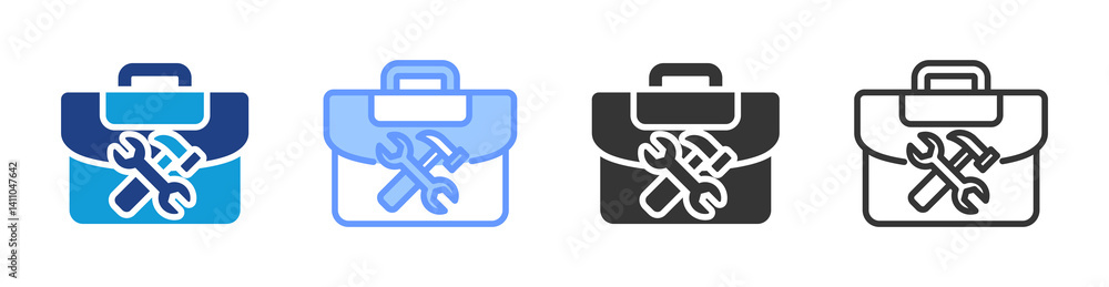 Tools icon set multiple style collection Tools icon set multiple style collection