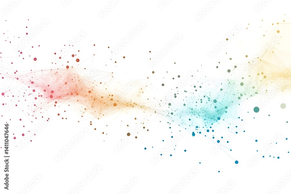 Obraz premium Global network connection world map , Generative AI
