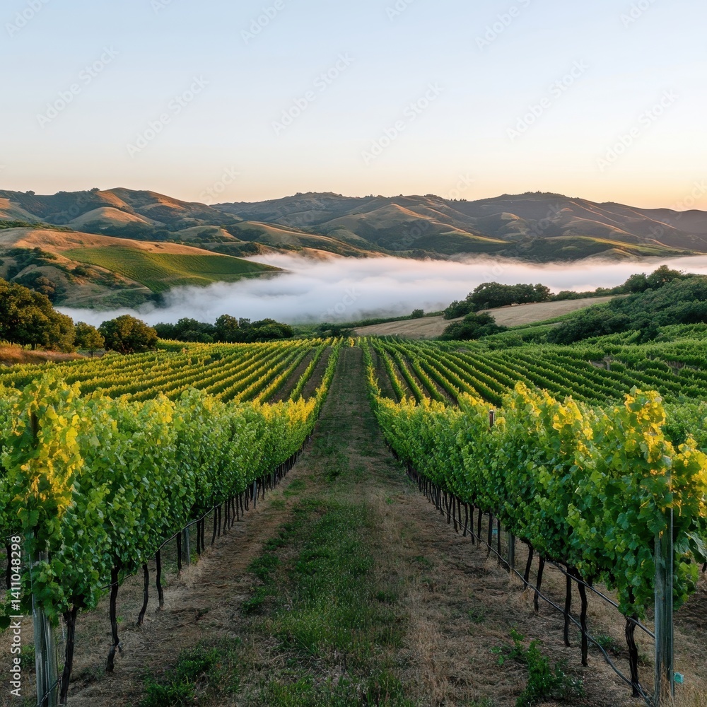 Fototapeta premium vineyard in autumn