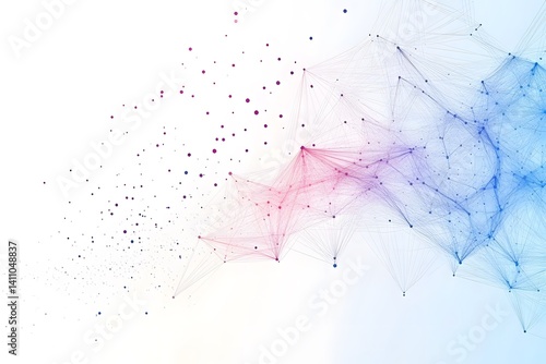 Global network connection world map , Generative AI