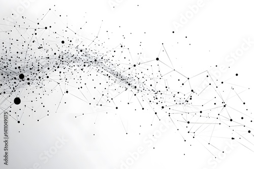 Global network connection world map , Generative AI